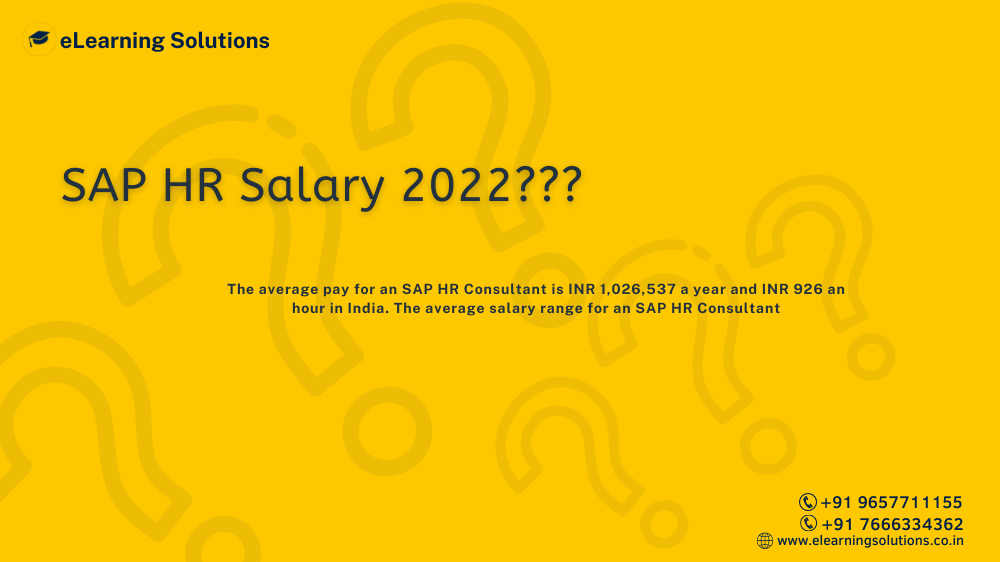 SAP HR Salary 2022