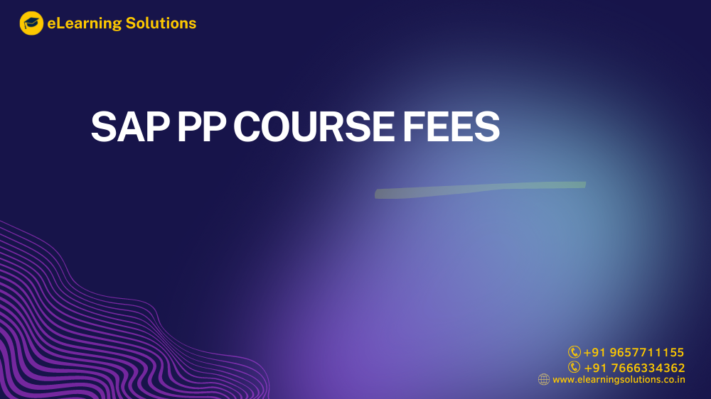 SAP PP Course Fees