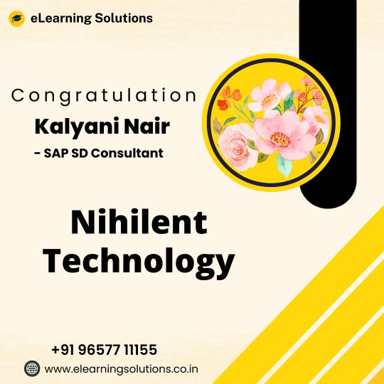 eLearning Solutions Placements Kalyani nair
