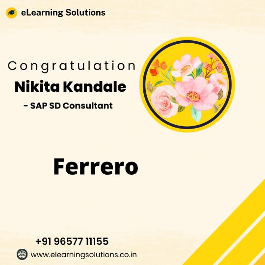 eLearning Solutions Placements Nikita Kandole