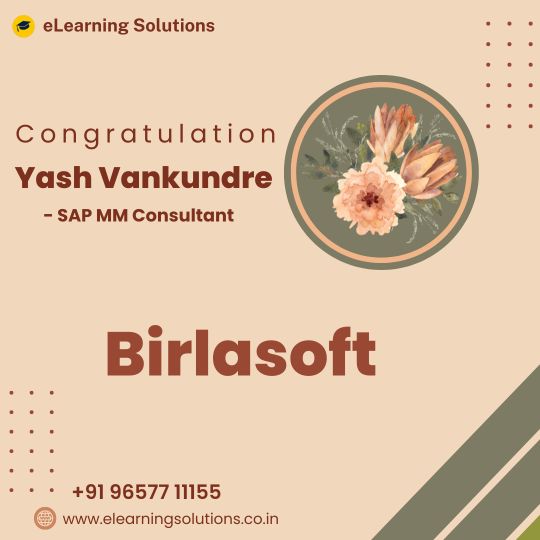 eLearning Solutions Placements Yash Vankundre