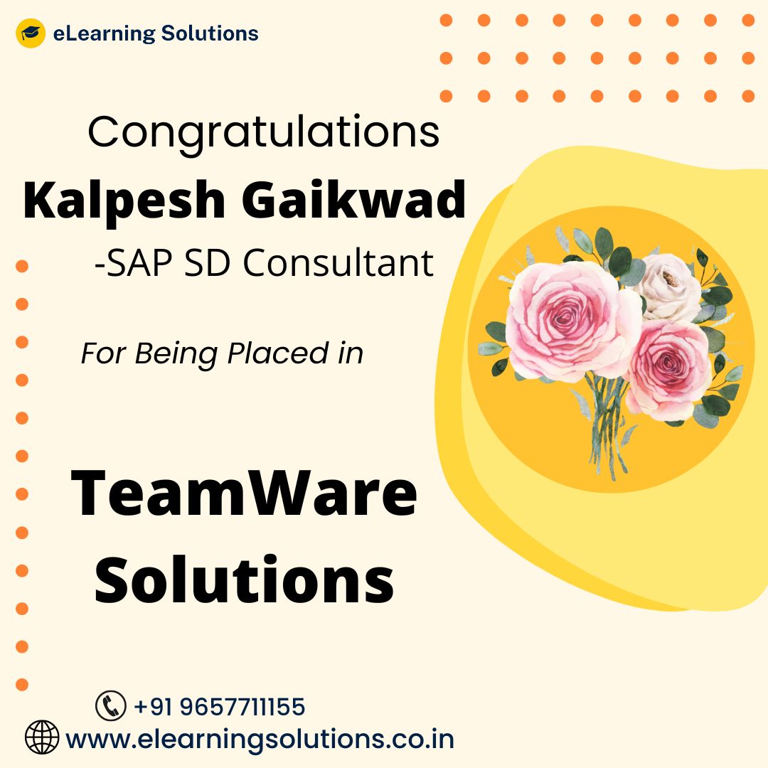 eLearning Solutions Placements Kaplesh Gaikwad