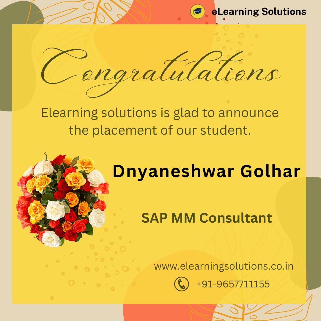 Congratulations for being placed