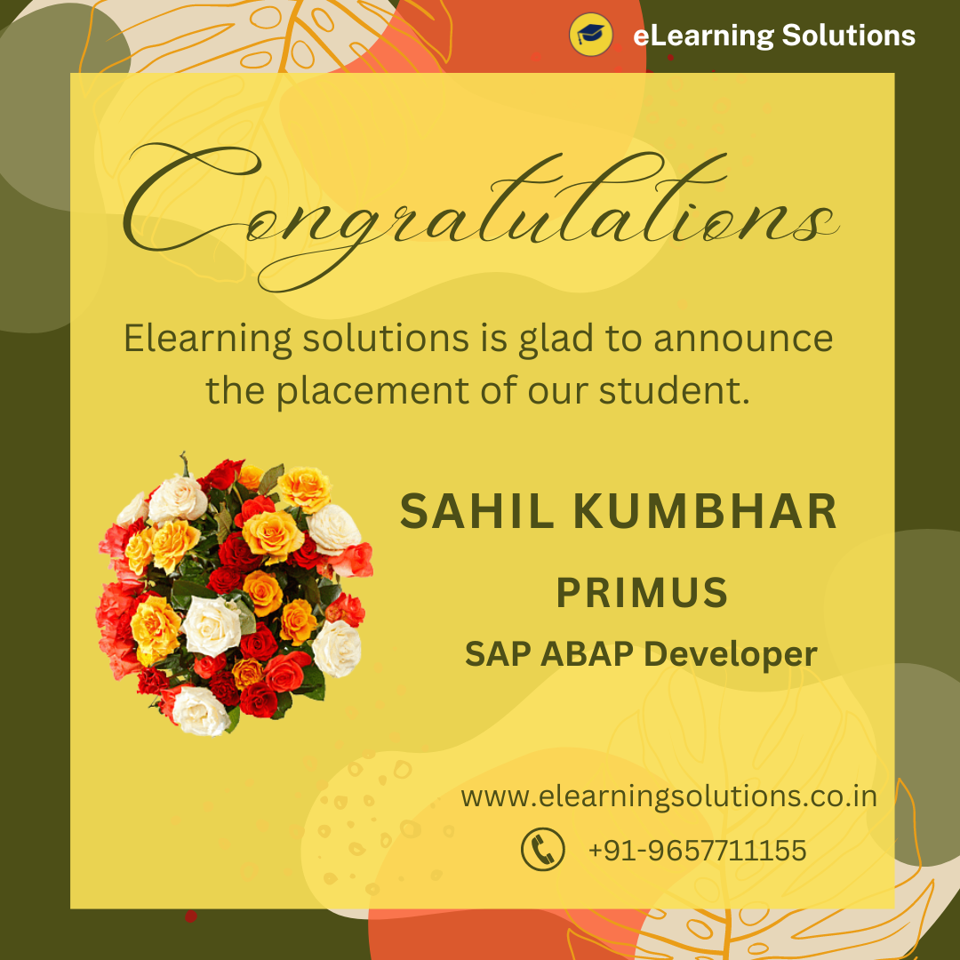 Congratulations for being placed