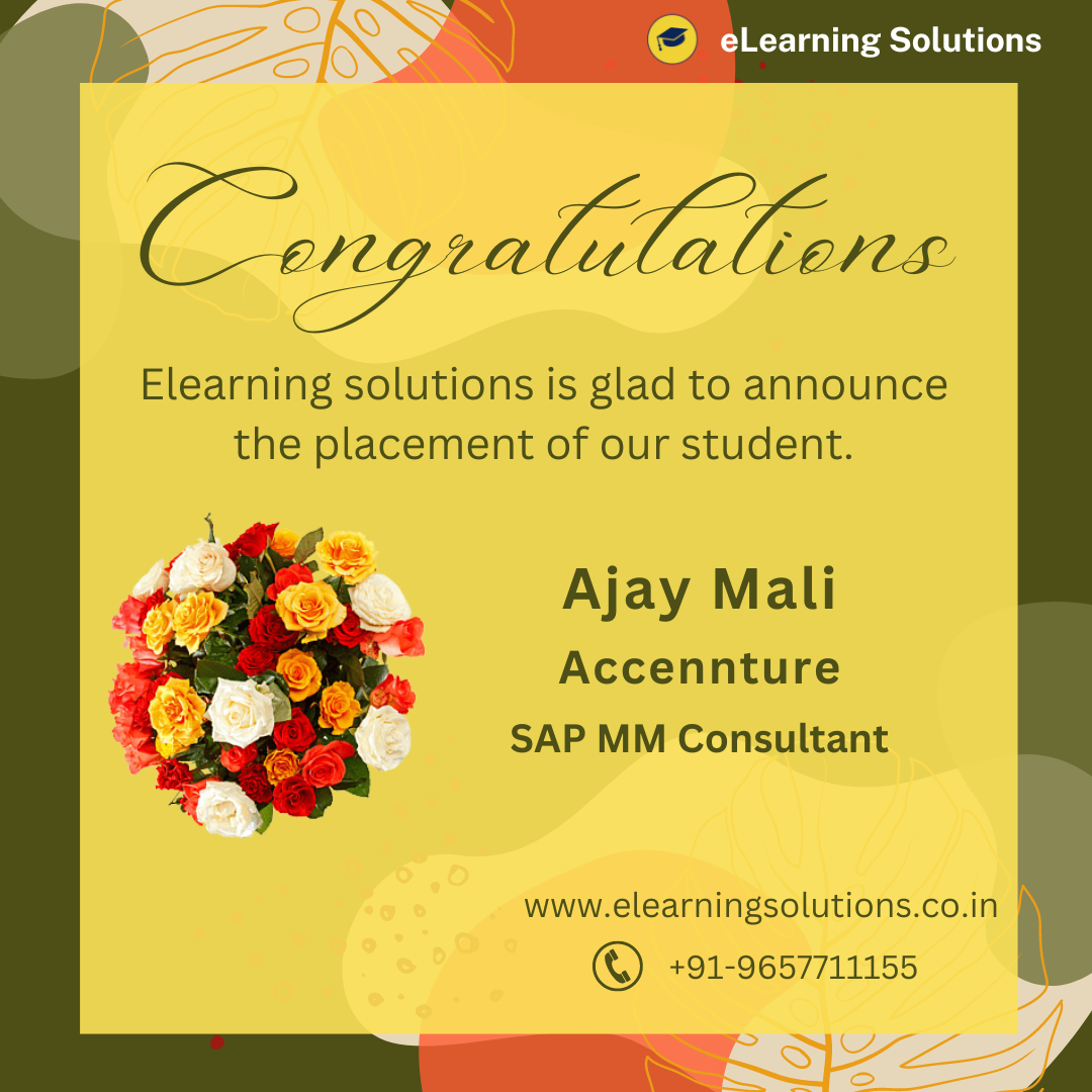 Congratulations for being placed