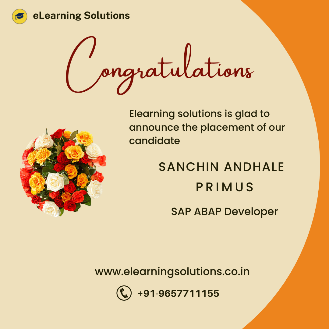 Congratulations for being placed