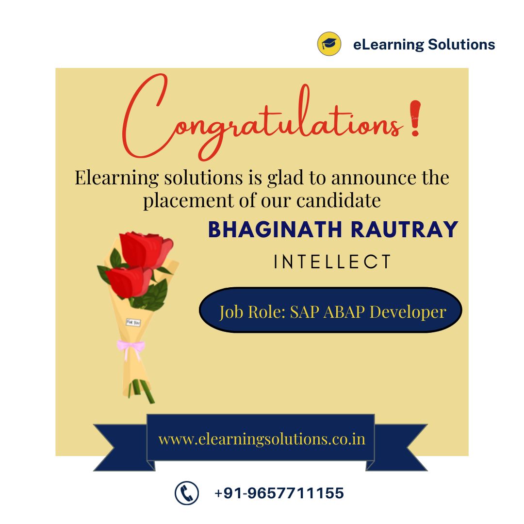 Congratulations for being placed