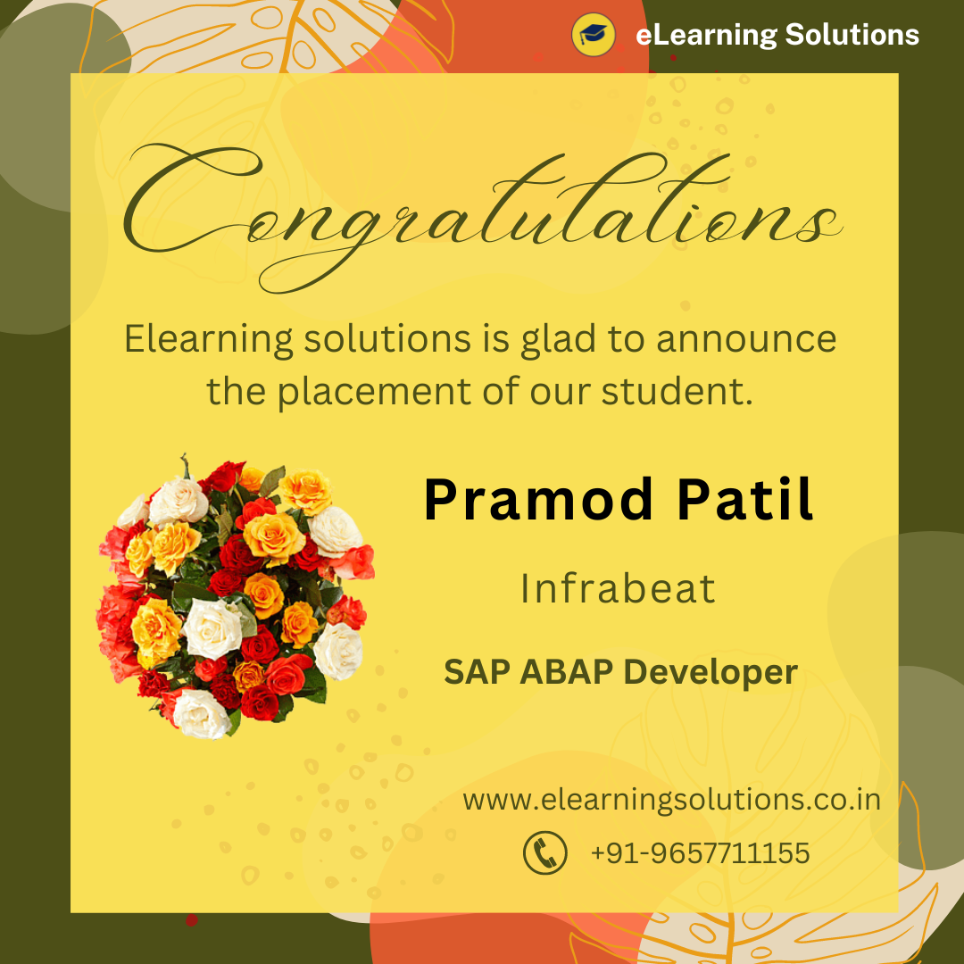 Congratulations for being placed