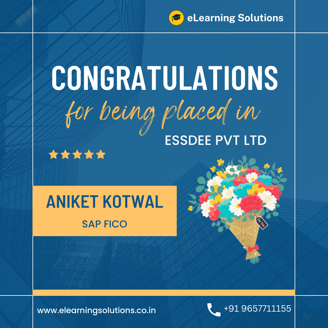 Congratulations for being placed