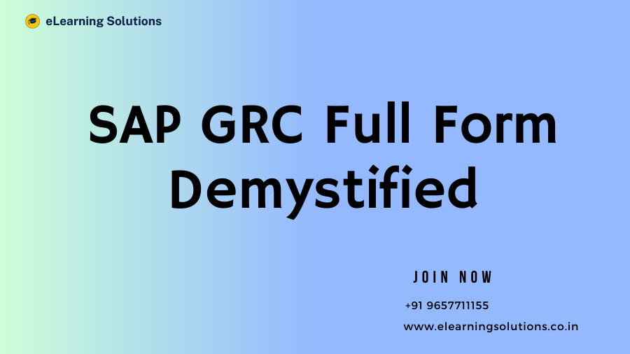 SAP GRC Full Form