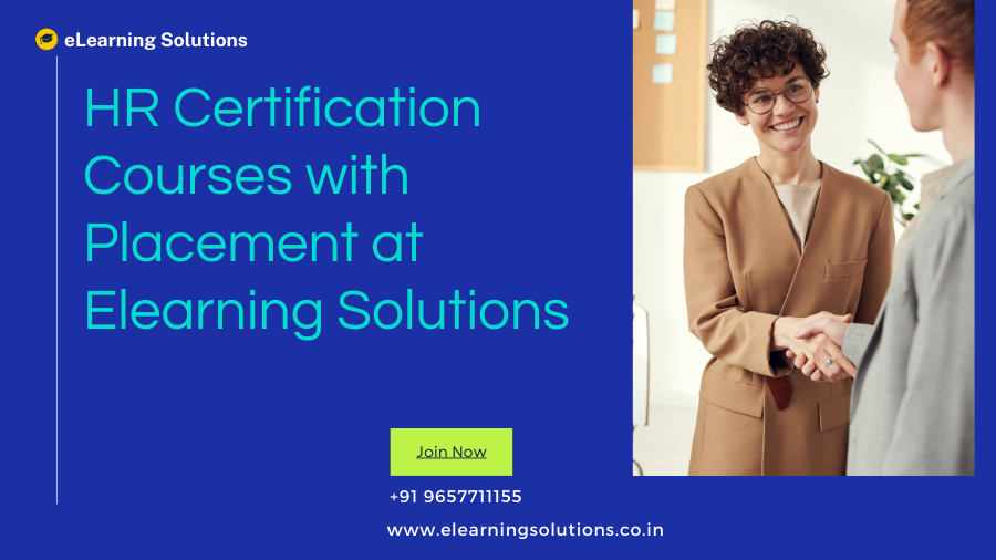 HR Certification Courses with Placement at Elearning Solutions