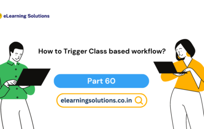Class based workflows