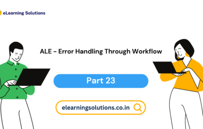 ALE error handling through workflow in SAP integration