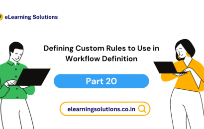 Defining custom rules in workflow definition for business process automation