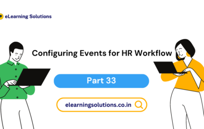 Configuring Events for HR Workflow in SAP