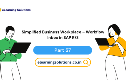 SAP R/3 Business Workplace showing the Workflow Inbox with pending work items