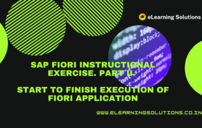 3D illustration showing the complete execution flow of an SAP Fiori application from ABAP backend development to Fiori Launchpad deployment and user interaction.