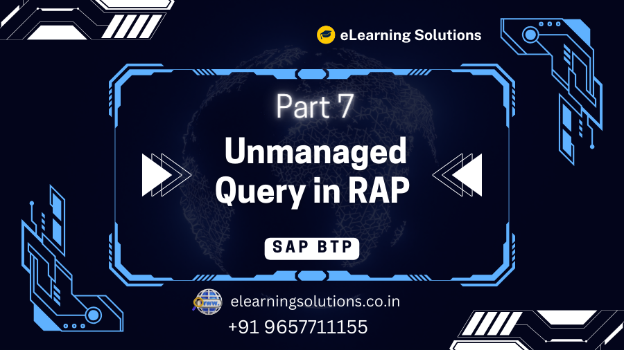 Unmanaged Query in RAP
