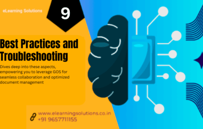 Illustration of SAP Generic Object Services (GOS) showing troubleshooting tools, document attachments, error resolution, performance optimization, and best practices in SAP S/4HANA.