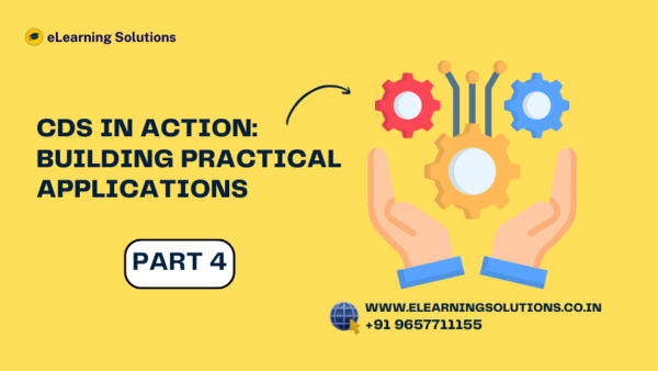Illustration of SAP CDS Views powering practical business applications, SAP Fiori apps, analytical reports, and real-time data processing in SAP S/4HANA.