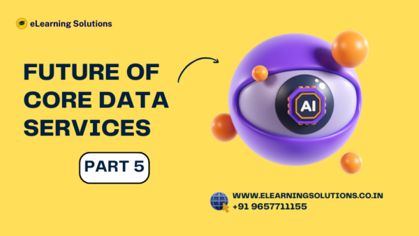 Futuristic illustration of SAP Core Data Services (CDS) showcasing AI-driven analytics, SAP S/4HANA, cloud integration, SAP Fiori applications, and next-generation enterprise data modeling.