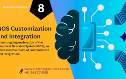 Illustration of SAP Generic Object Services (GOS) customization showing custom extensions, business object integration, document management, APIs, and SAP S/4HANA workflows.