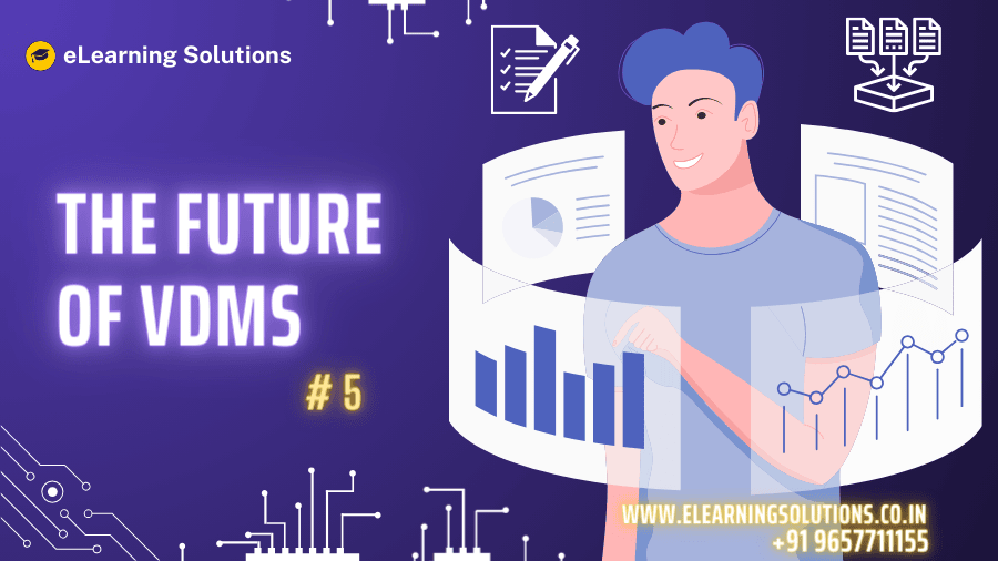 Futuristic illustration of the SAP Virtual Data Model (VDM) with cloud architecture, AI-powered analytics, SAP BTP, SAP Fiori, CDS Views, and real-time enterprise data integration in SAP S/4HANA.