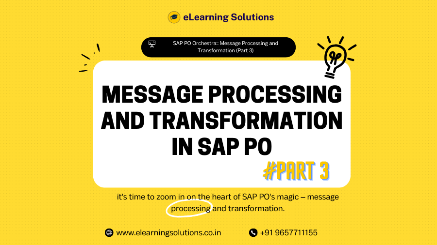 Message Processing and Transformation in SAP PO