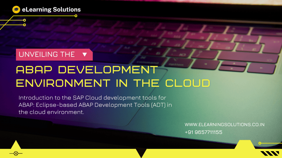Developer using the ABAP Development Environment in the Cloud to build, test, and deploy SAP applications on SAP BTP.
