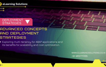 Developer implementing advanced SAP ABAP Cloud concepts and deployment strategies using SAP BTP, CI/CD pipelines, and cloud infrastructure.