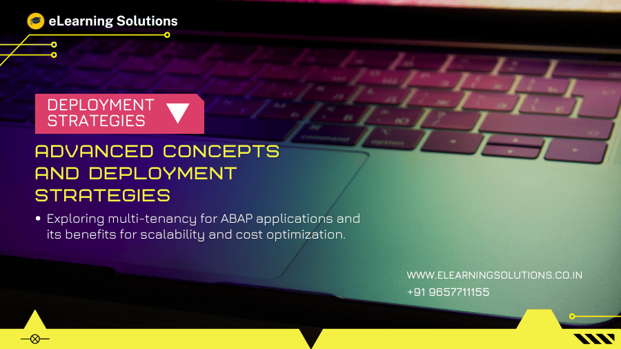 Developer implementing advanced SAP ABAP Cloud concepts and deployment strategies using SAP BTP, CI/CD pipelines, and cloud infrastructure.