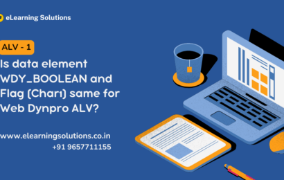 Comparison of WDY_BOOLEAN data element and Flag CHAR1 field in Web Dynpro ALV checkbox configuration
