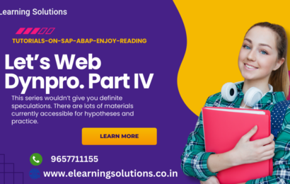 Let’s Web Dynpro. Part IV