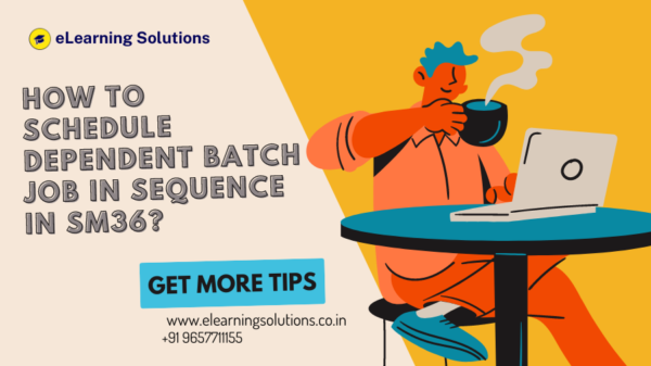 How to schedule dependent batch jobs in sequence using SAP SM36
