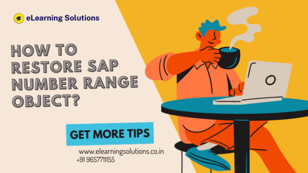 How to restore a number range object in SAP