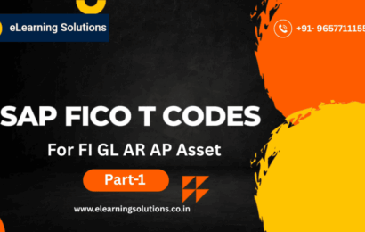 Illustration of important SAP FI transaction codes (T-Codes) for General Ledger (GL), Accounts Receivable (AR), Accounts Payable (AP), and Asset Accounting in SAP S/4HANA.