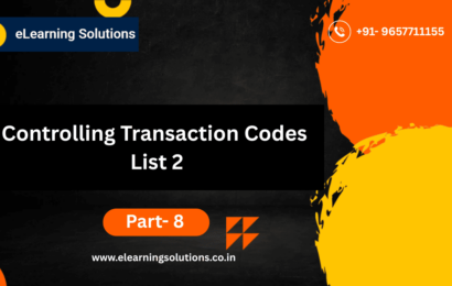 Controlling Transaction Codes List 2