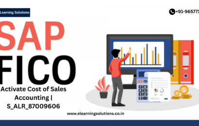 Screenshot of SAP interface showing the activation of Cost of Sales Accounting using S_ALR_87009606.