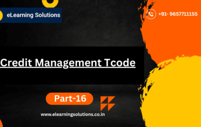  Credit Management Tcodes in SAP