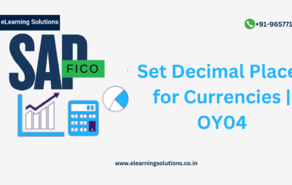 SAP OY04 transaction for setting decimal places in currencies
