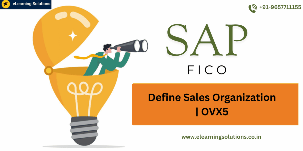 SAP OVX5 transaction screen for defining sales organization