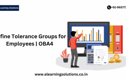 SAP OBA4 transaction screen for defining tolerance groups for employees