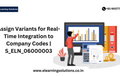 SAP S_ELN_06000003 transaction screen for assigning variants for real time integration to company codes
