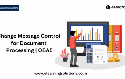 SAP OBA5 transaction screen for changing message control for document processing