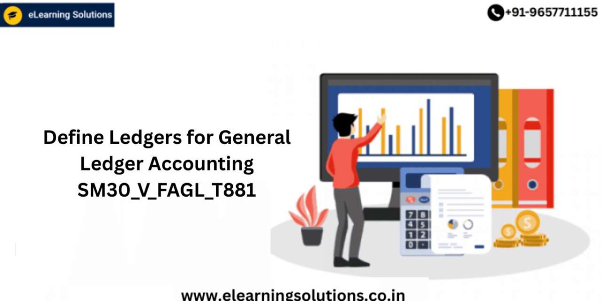 SAP SM30 V_FAGL_T881 transaction screen for defining ledgers for general ledger accounting
