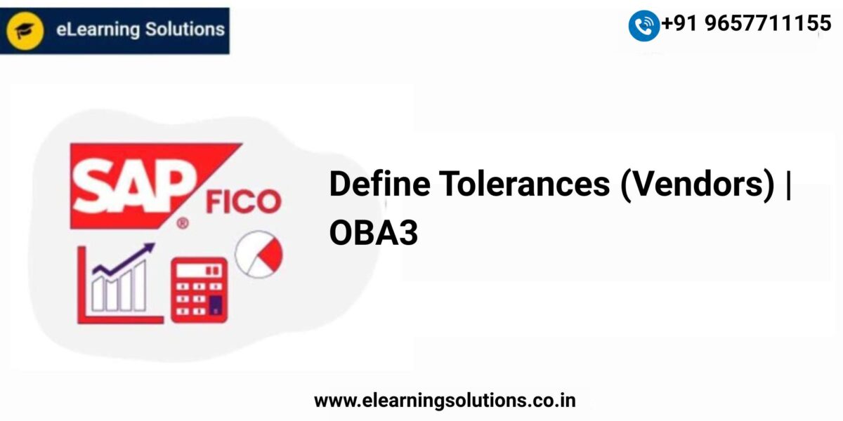 SAP Define Tolerances (Vendors) screen (OBA3) showing tolerance group configuration for payment differences and cash discount limits