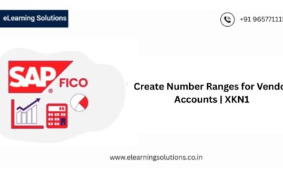 SAP Create Number Ranges for Vendor Accounts screen (XKN1) showing number range intervals for vendor master records