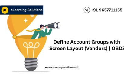 SAP Define Account Groups with Screen Layout (Vendors) screen (OBD3) showing vendor account group configuration and field status settings