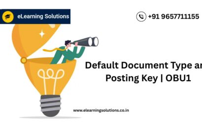 SAP Default Document Type and Posting Key screen (OBU1) showing default settings for automatic document postings