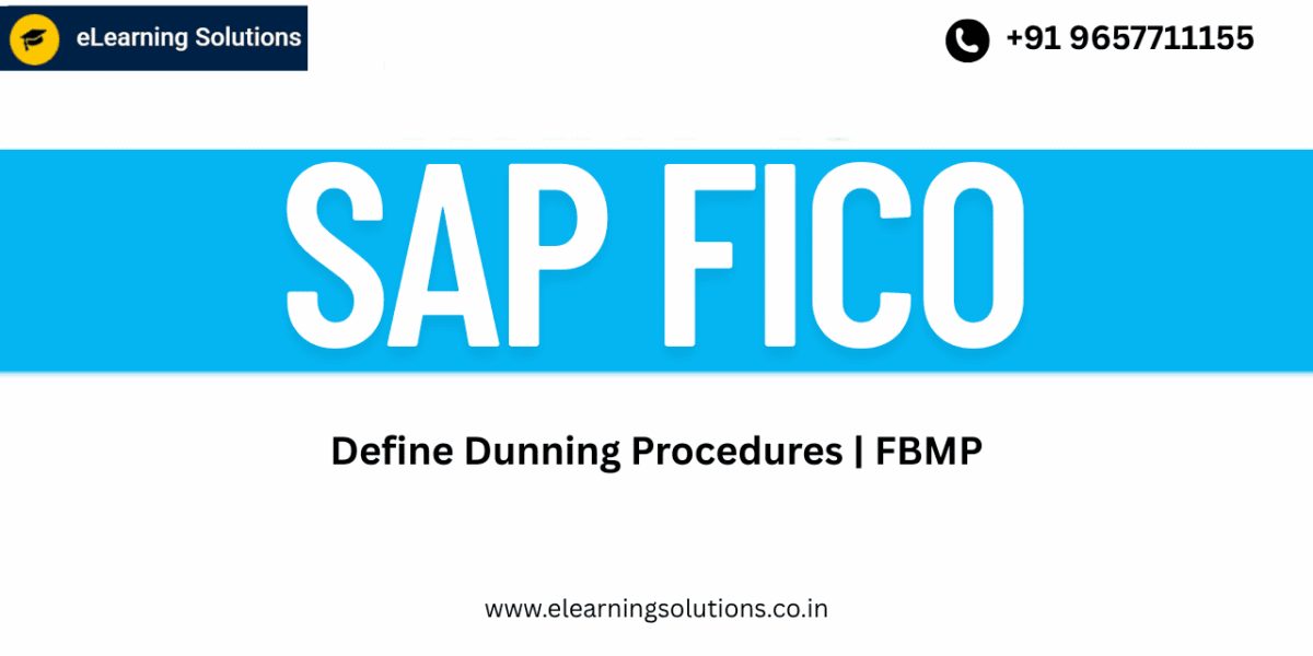 SAP FBMP screen for defining dunning procedures in SAP FICO module